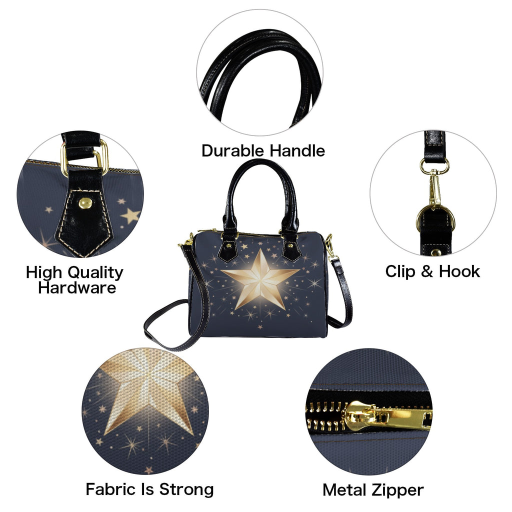 Glowing Star Handbag-Black Handle (Model 1746)