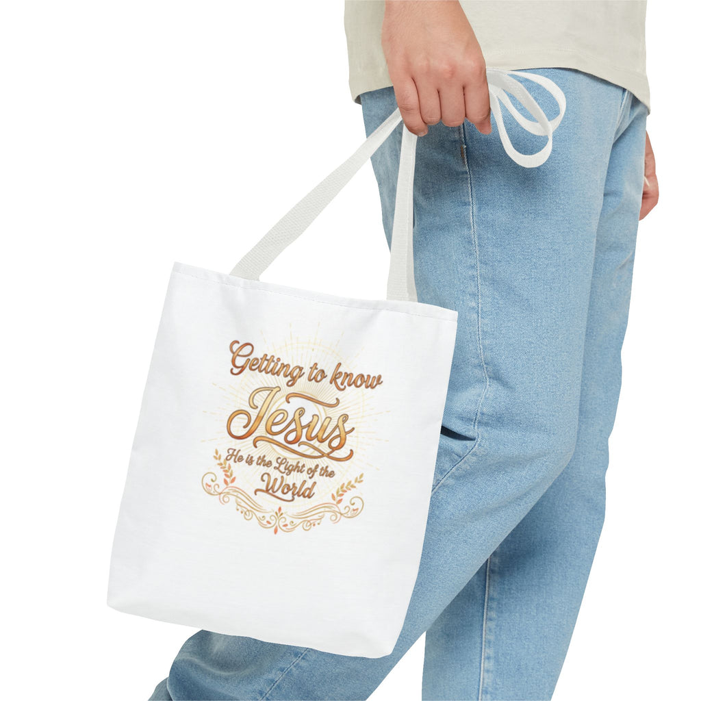 Getting to know Jesus Tote Bag