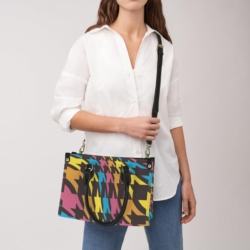 Colorful Abstract Geometric Custom Women's Handbag-Small (Model 1747)