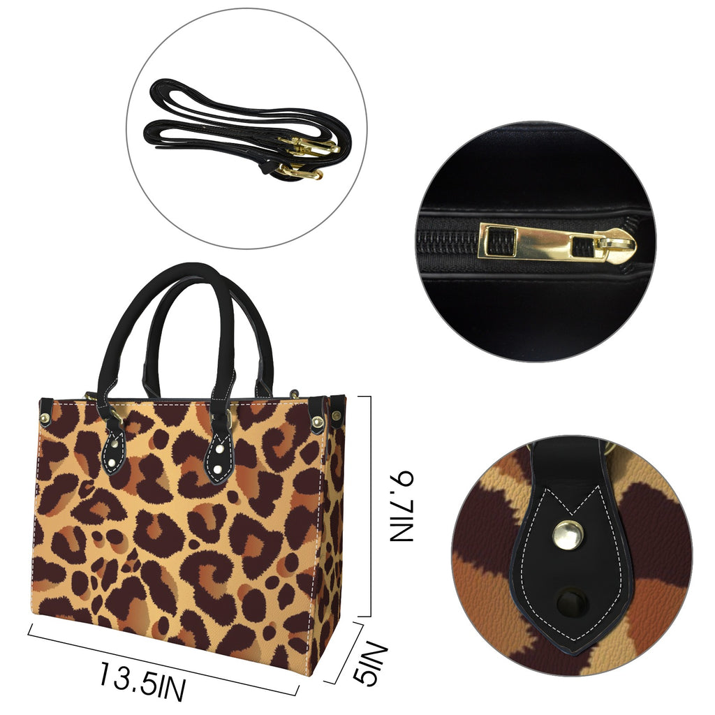 Leopard Pattern Custom Women's Handbag-Medium (Model 1747)