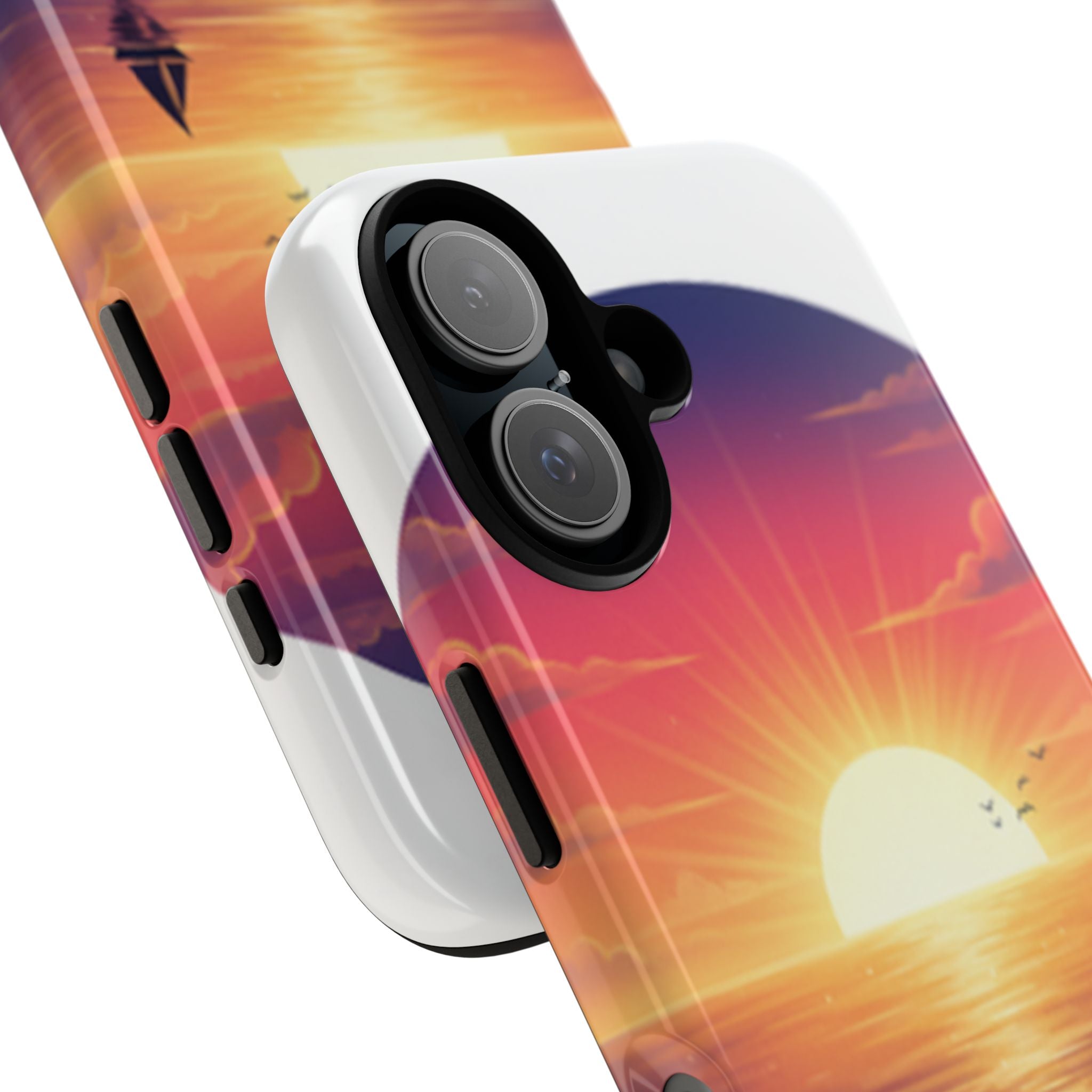 Compatible with iPhone 16 Ocean Glow Phone Case | Protective iPhone case, ocean glow design