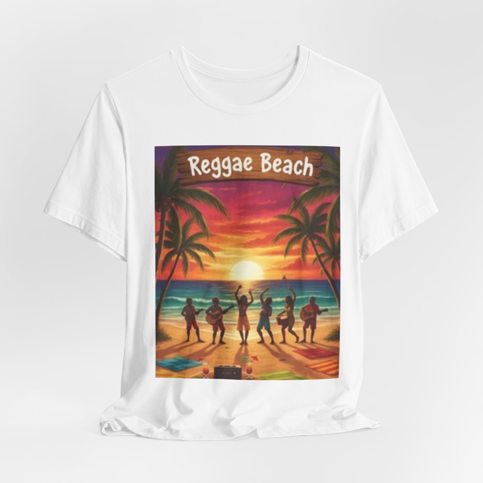 Reggae Beach Unisex Jersey Short Sleeve Tee