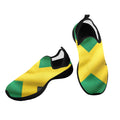 Jamaican Flag Fly Weave Sneakers Drop-in-Heel for Women(Model 02002)