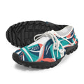 Women's Custom Print Fitness Shoes with Shoelaces – (White)