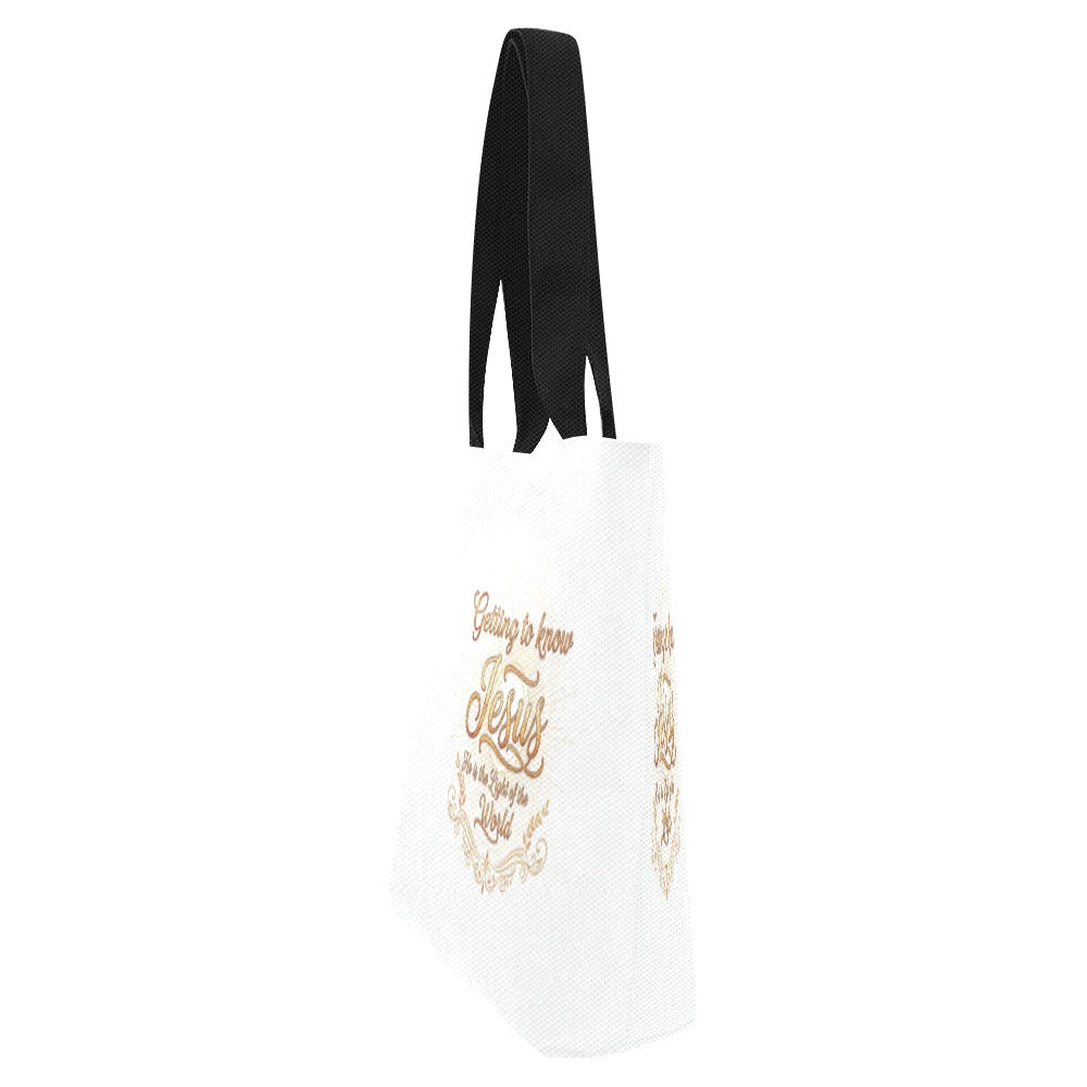 Getting to know Jesus Tote Bag (Model1657) (Set of 4)