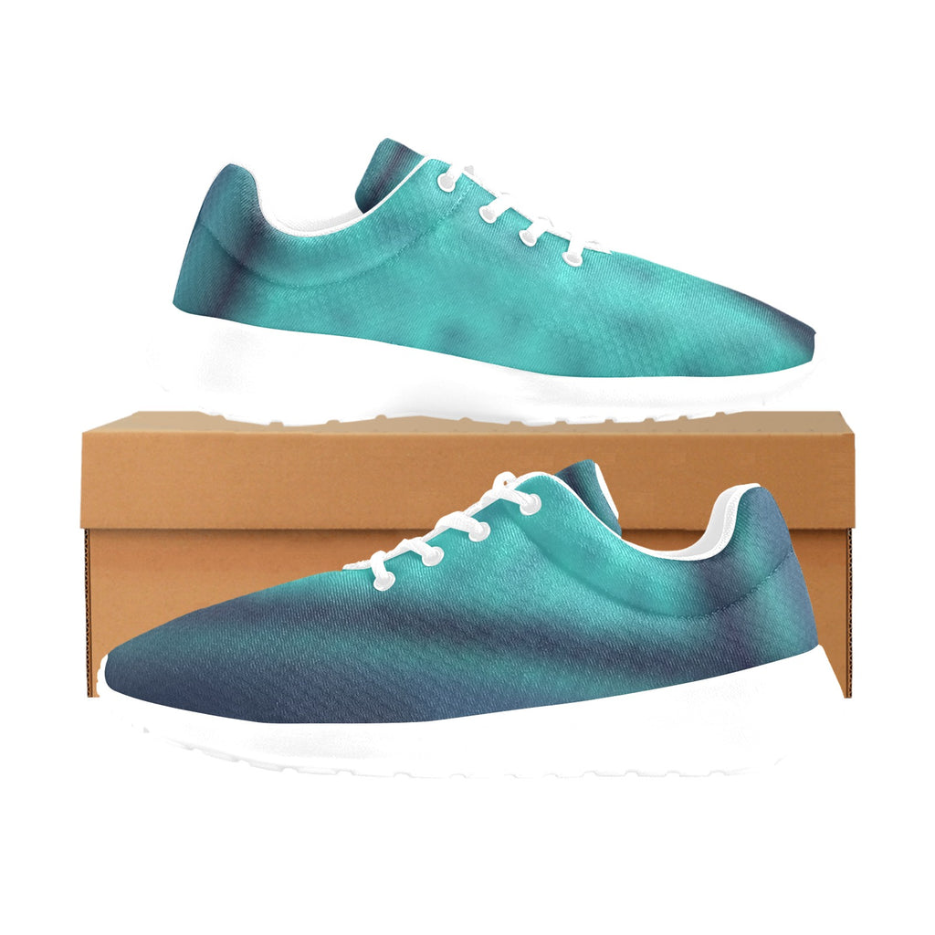 Men's All-Over Print Athletic Sneakers –  (White)