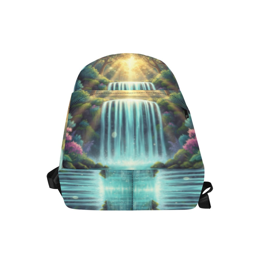 Sunshine Waterfall Unisex Nylon Backpack (Model 1673)