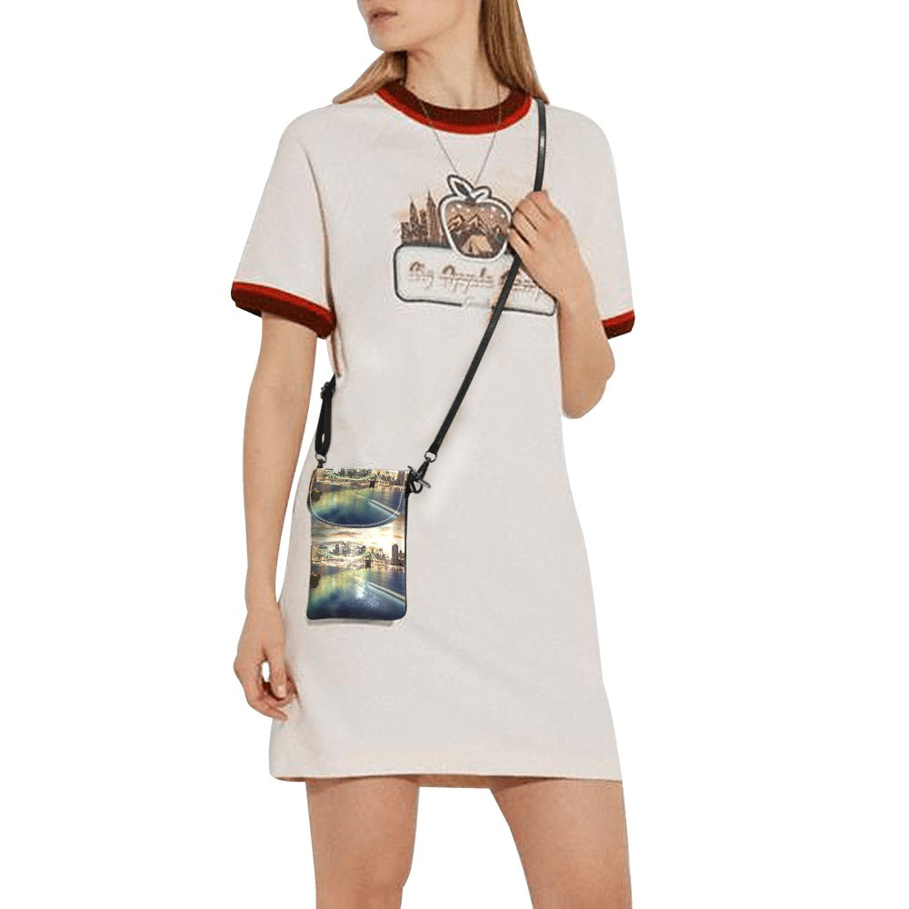 Amazing NewYork CityScape PU Leather Cell Phone Purse(Model1711)