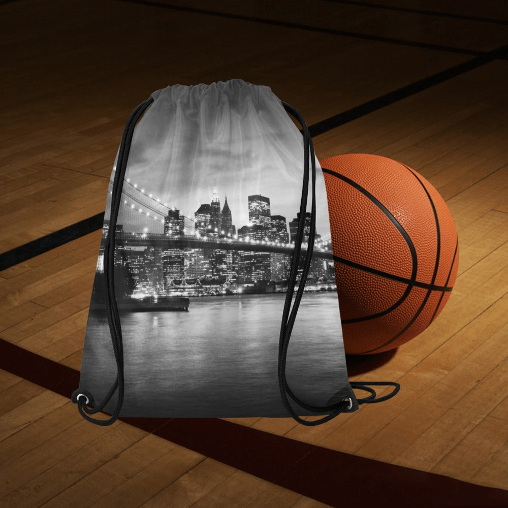 Newyork City Design Drawstring Bag (Model 1604) (Large)