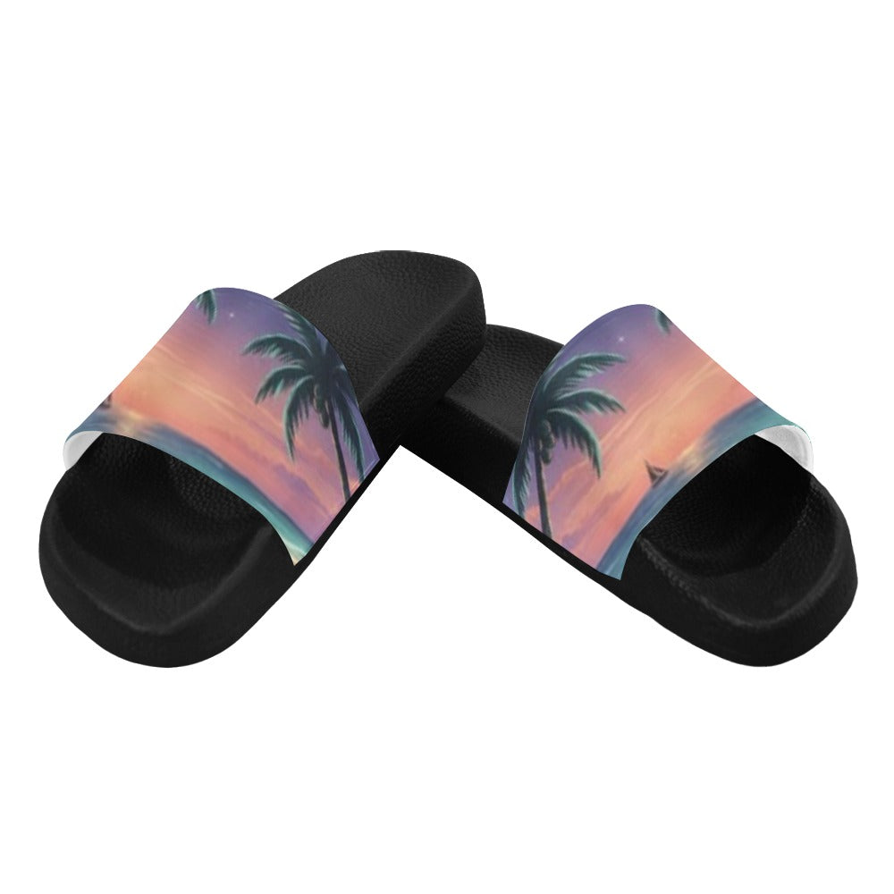 Women's Sunset Palm Beach Slide Sandals(Model 057)