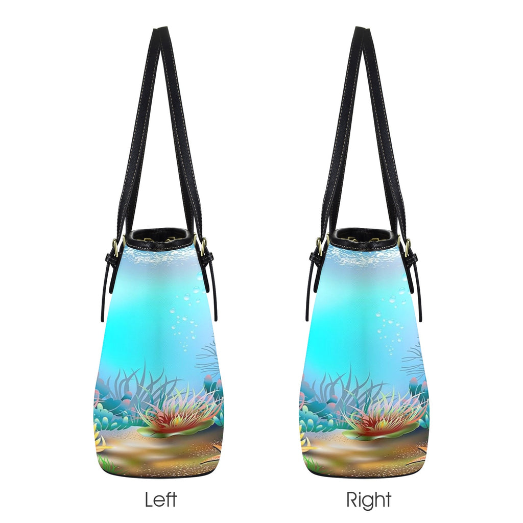 UnderWater Scene New Tote Hand Bag-Small (Model 1640）