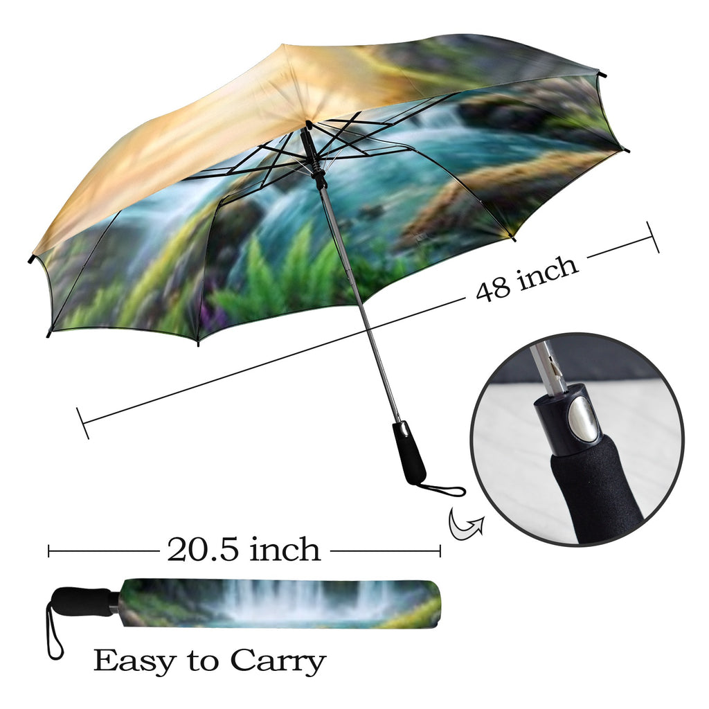 Semi-Automatic Foldable Waterfall Umbrella (Model U12)