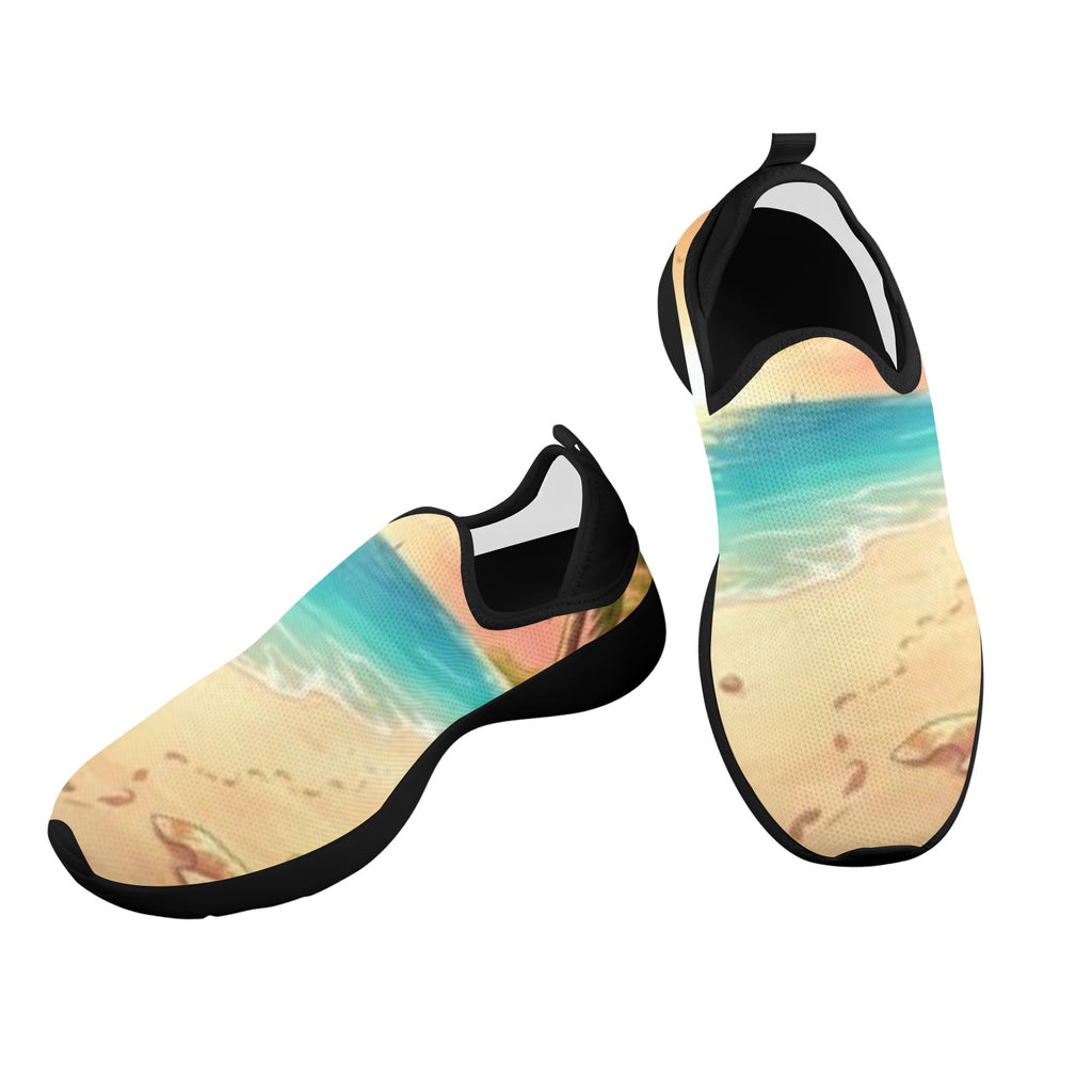 Sunshine Beach Fly Weave Sneakers Drop-in-Heel for Women(Model 02002)