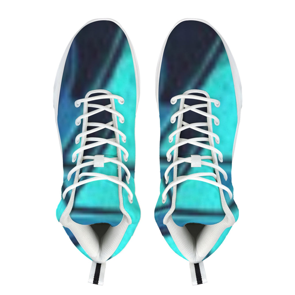 Men's High-Top Outdoor Chunky Sneakers – (White)