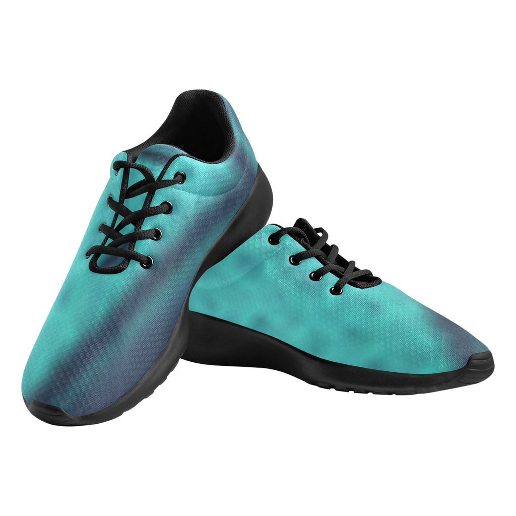 Men's All-Over Print Athletic Sneakers – (Black)