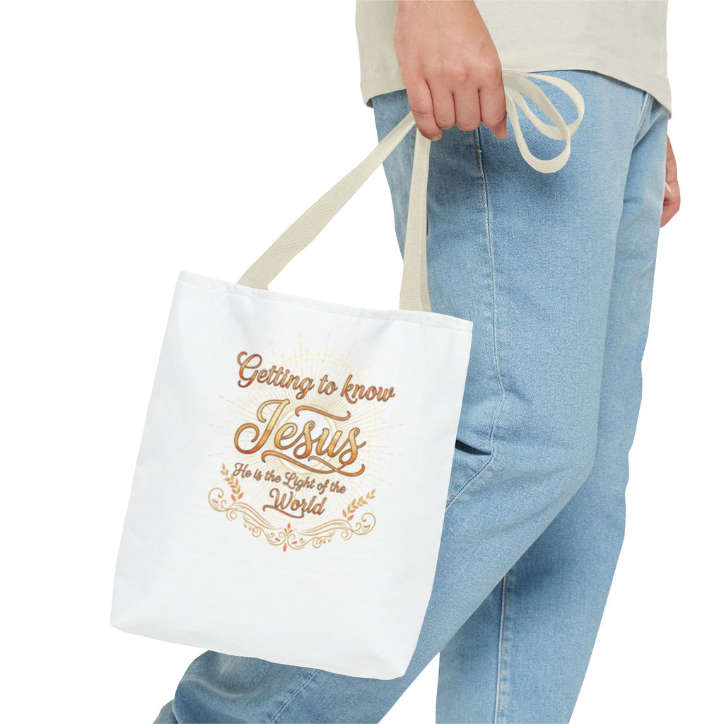 Getting to know Jesus Tote Bag