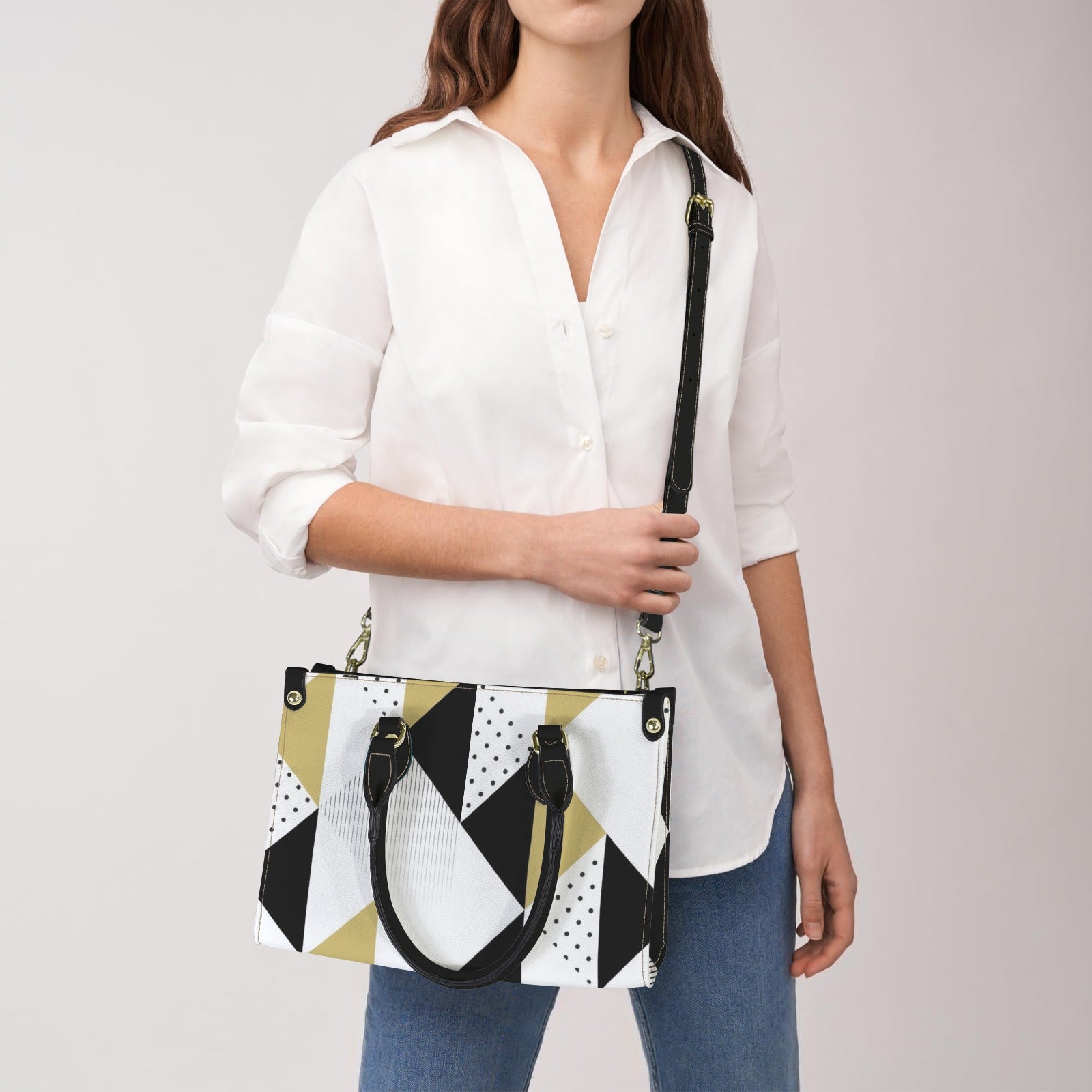 Abstract Seamless Pattern. Seamless Pattern with Triangles Custom Women's Handbag-Small (Model 1747)