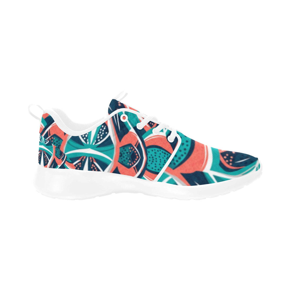Teal Mosaic Women's Pull Loop Sneakers