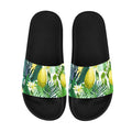 Women's Seamless Pattern of Lemon, Flowers and Tropical Leaves Slide Sandals(Model 057)