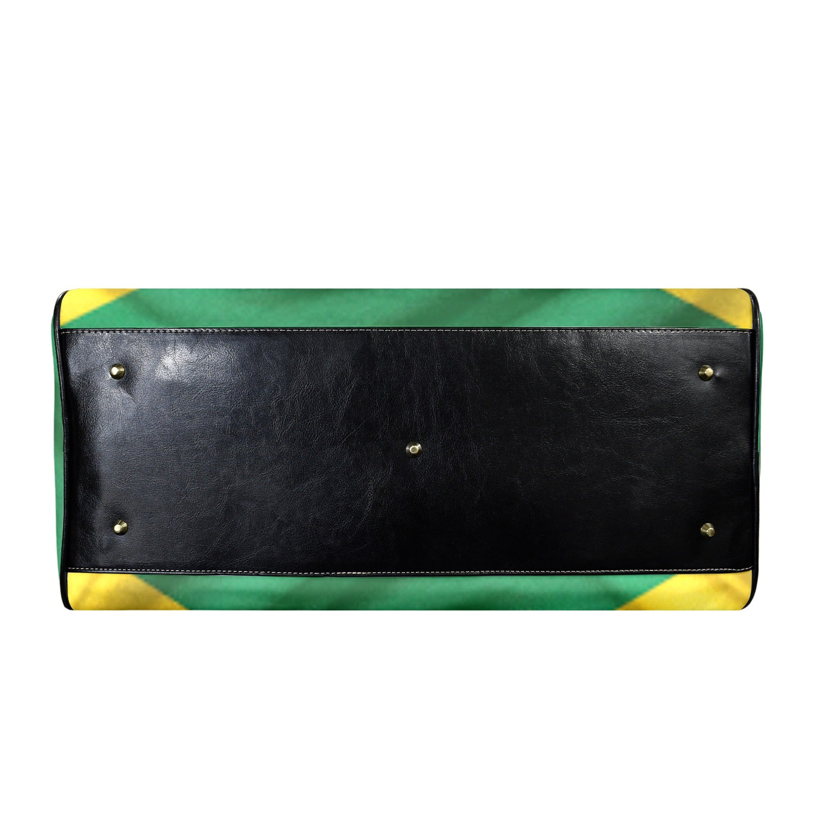 Jamaican Flag Custom Travel Bag-Large (Black Short Patch)(Model 1735)