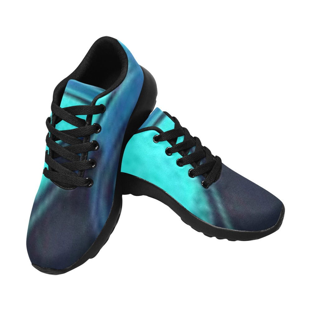Ombre Pattern Women's Lightweight Sneakers – (Black)