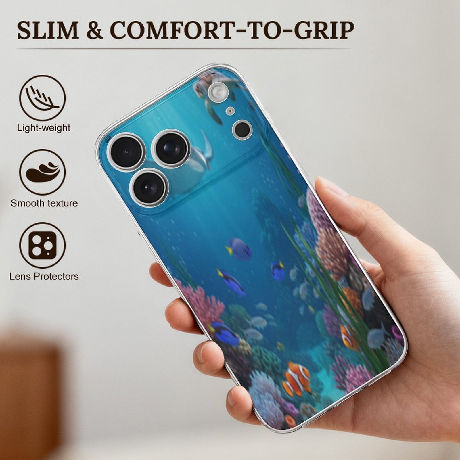 Ocean iPhone 17 Pro Max Transparent Case