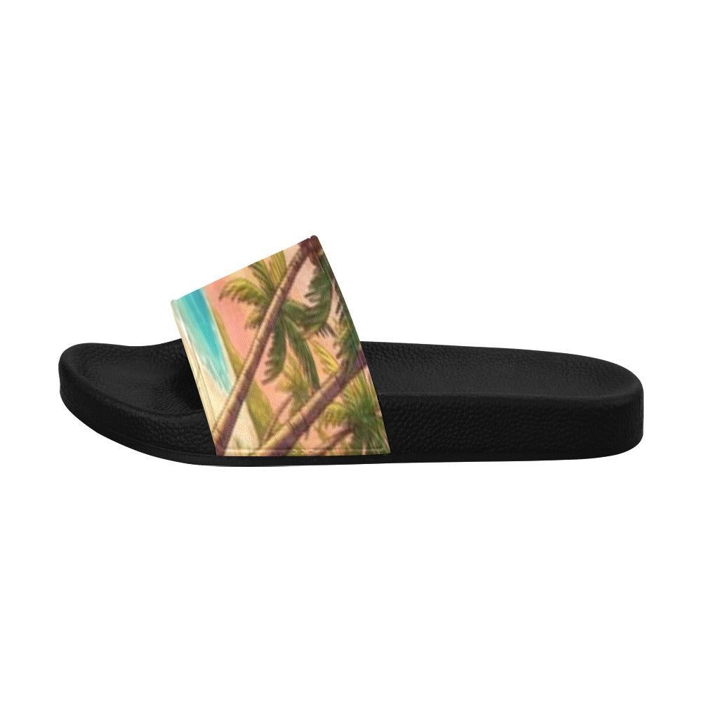 Women's Sunshine Palm Slide Sandals(Model 057)