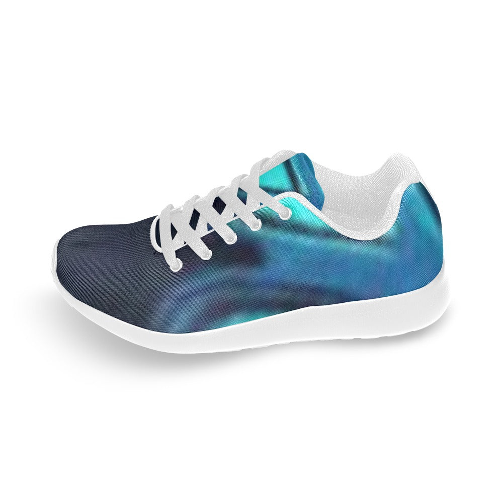 Ombre Pattern Women's Lightweight Sneakers – (White)
