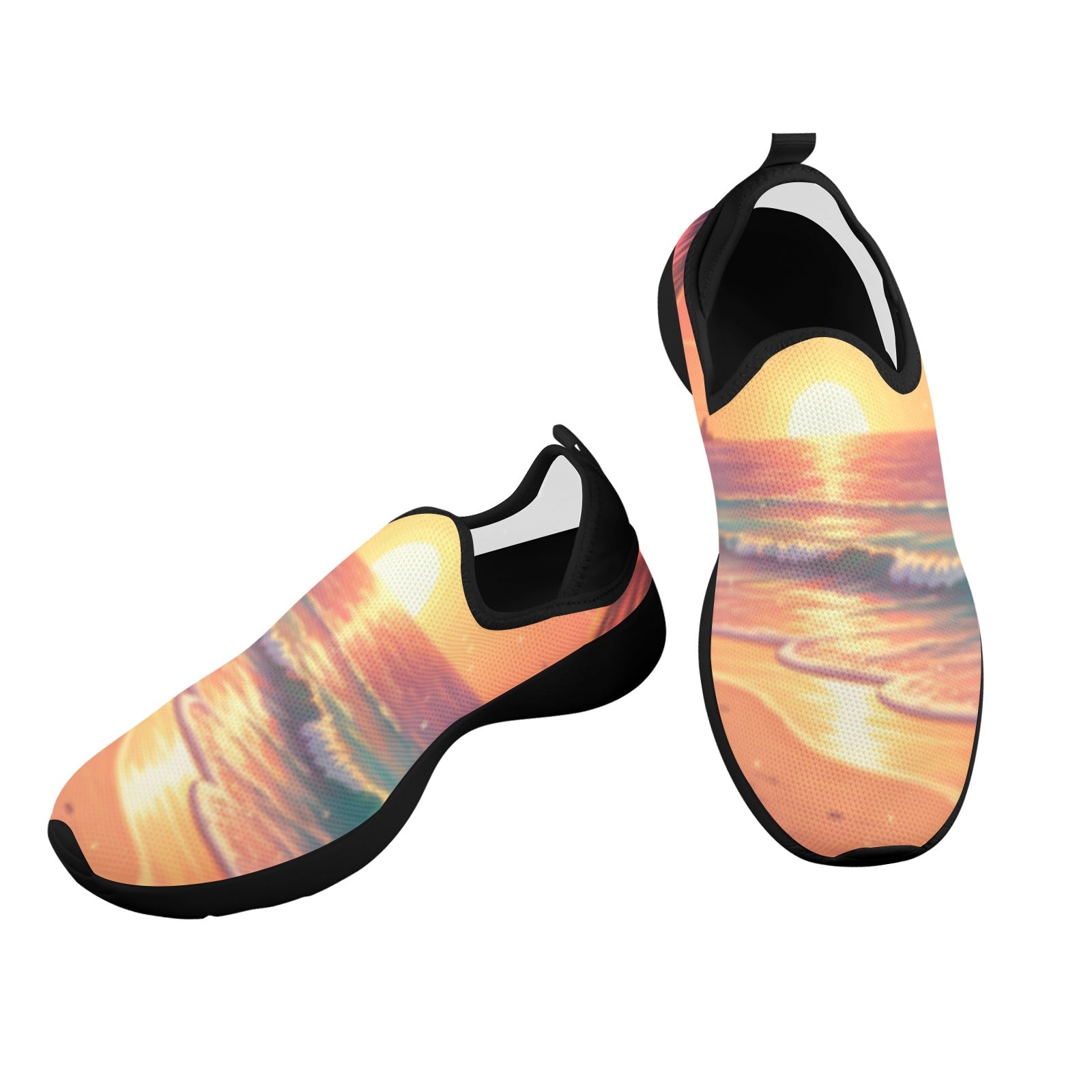 Sunrise Beach Fly Weave Sneakers Drop-in-Heel for Women(Model 02002)