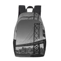 San Francisco Skyline and Bay Bridge at Sunset, California USA Adult Casual Backpack(Model 1754)