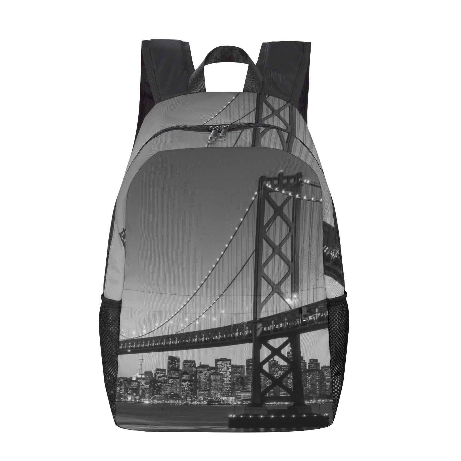San Francisco Skyline and Bay Bridge at Sunset, California USA Adult Casual Backpack(Model 1754)