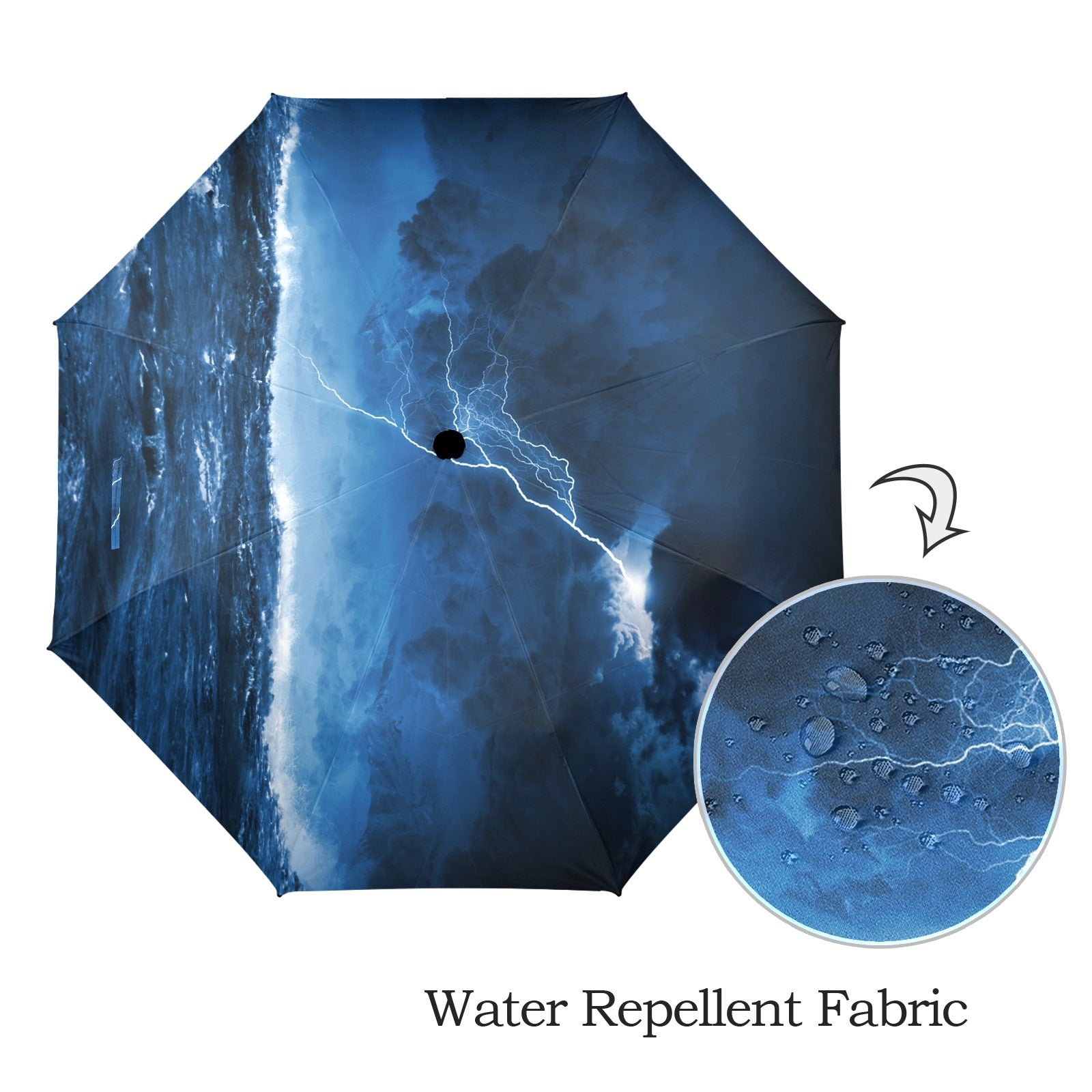 Semi-Automatic Foldable Stormy Weather Umbrella (Model U12)
