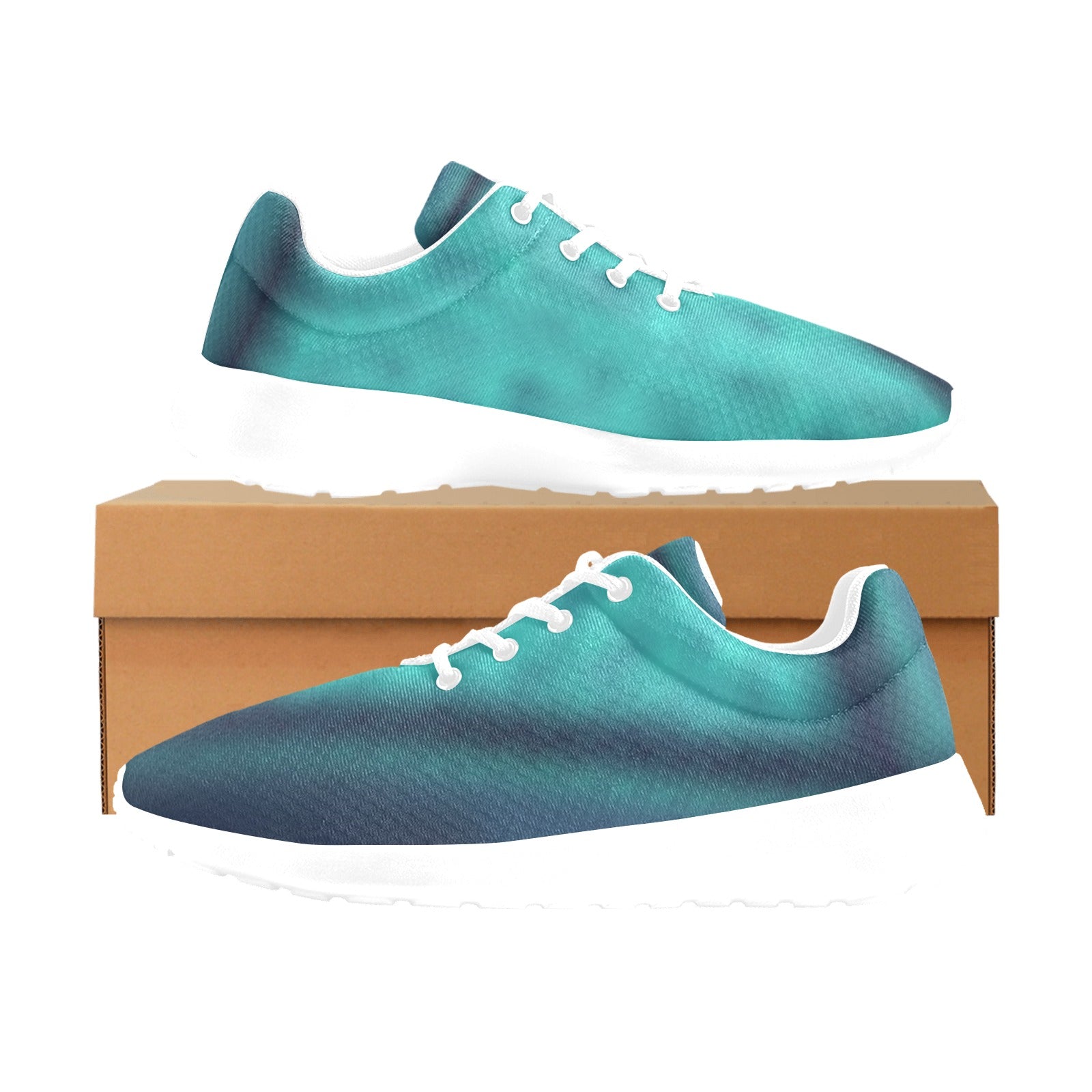 Women's All-Over Print Athletic Sneakers – (White)