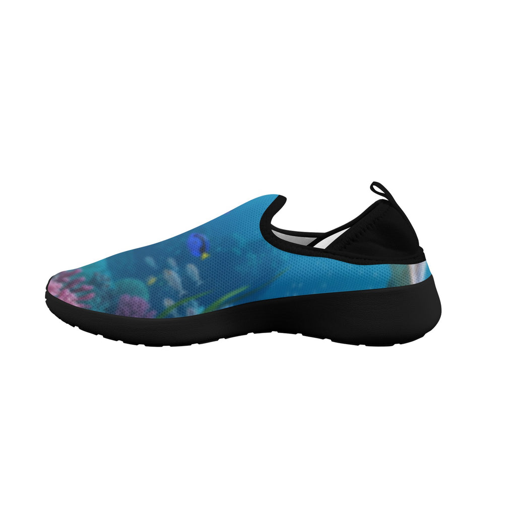 Ocean Fly Weave Sneakers Drop-in-Heel for Women(Model 02002)