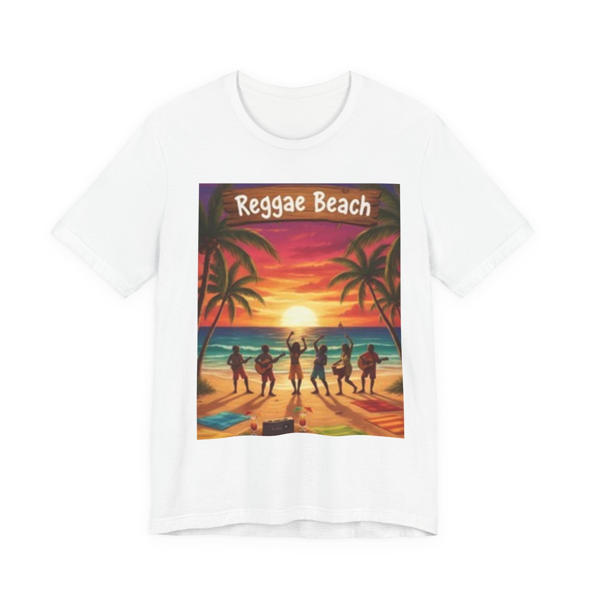Reggae Beach Unisex Jersey Short Sleeve Tee