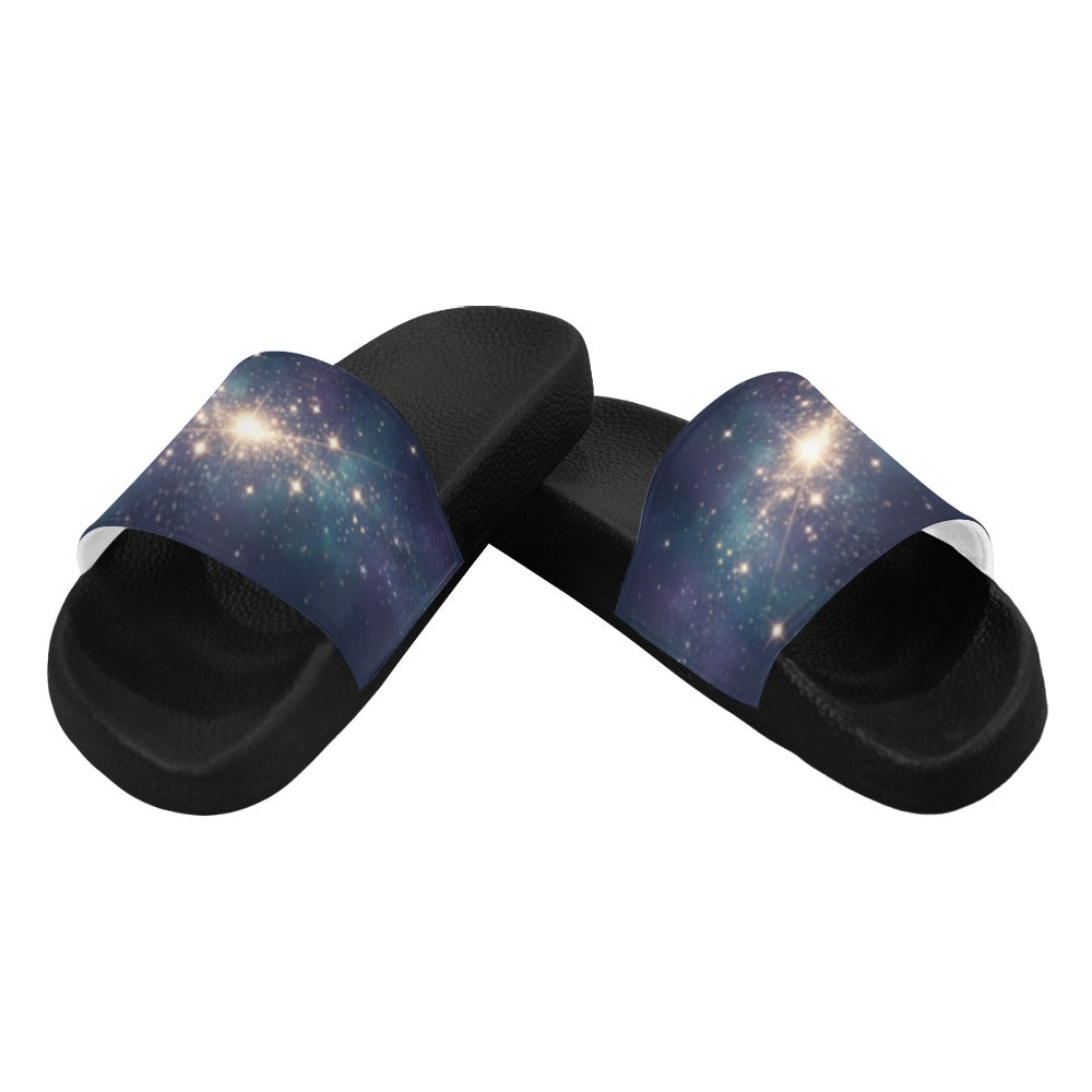 Women's Galaxy Stars Slide Sandals(Model 057)