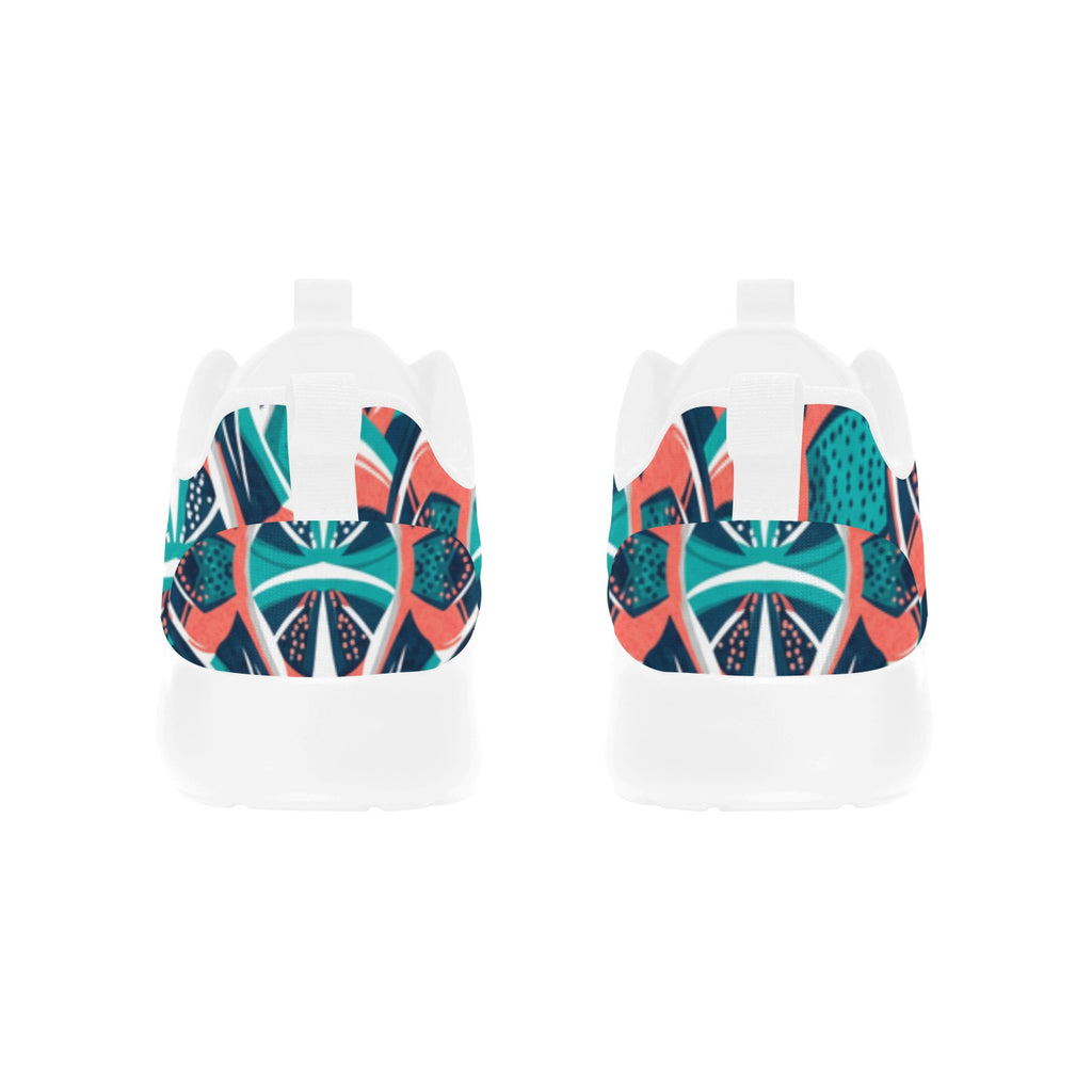 Teal Mosaic Women's Pull Loop Sneakers