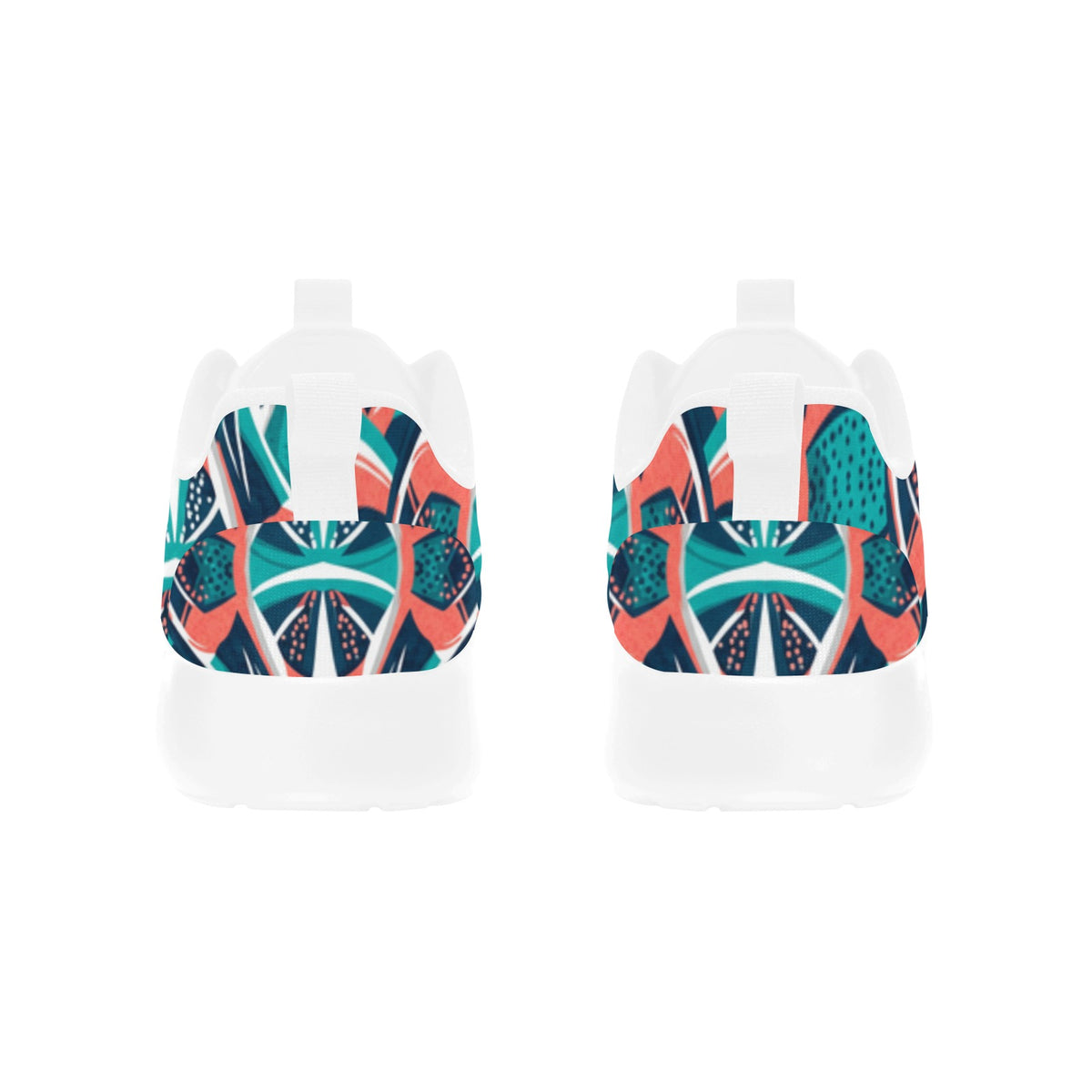 Teal Mosaic Women's Pull Loop Sneakers