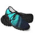 Men's Custom Print Fitness Shoes with Shoelaces – (Black)
