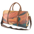 Geometric Arrow Burst Custom Travel Bag-Large (Brown Long Patch) (Model 1736)