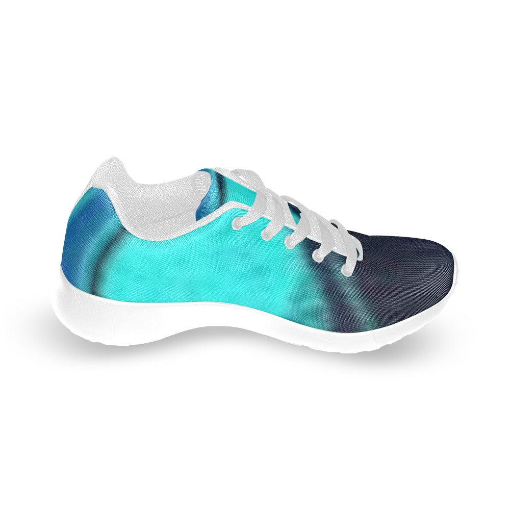 Ombre Pattern Women's Lightweight Sneakers – (White)