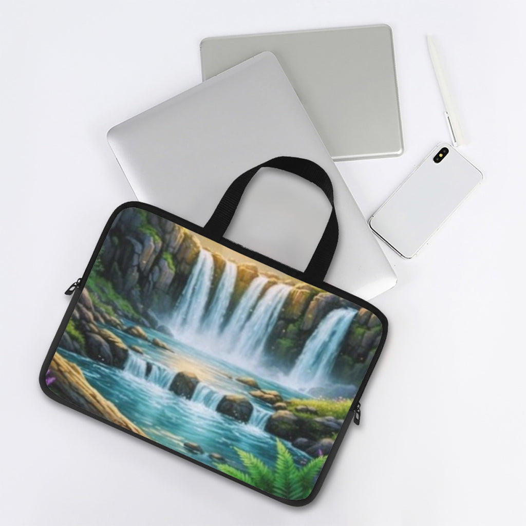 Sunset Waterfall Laptop Bag with Handle 17 inch