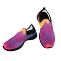 Bright Geometric Seamless Pattern Fly Weave Sneakers Drop-in-Heel for Women(Model 02002)
