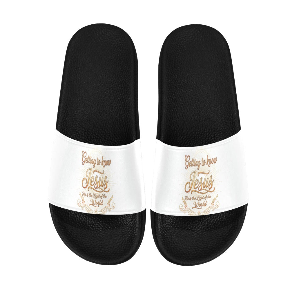 Women's Getting to know Jesus  Slide Sandals(Model 057)