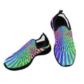 Colorful Dazzling Design Fly Weave Sneakers Drop-in-Heel for Women(Model 02002)