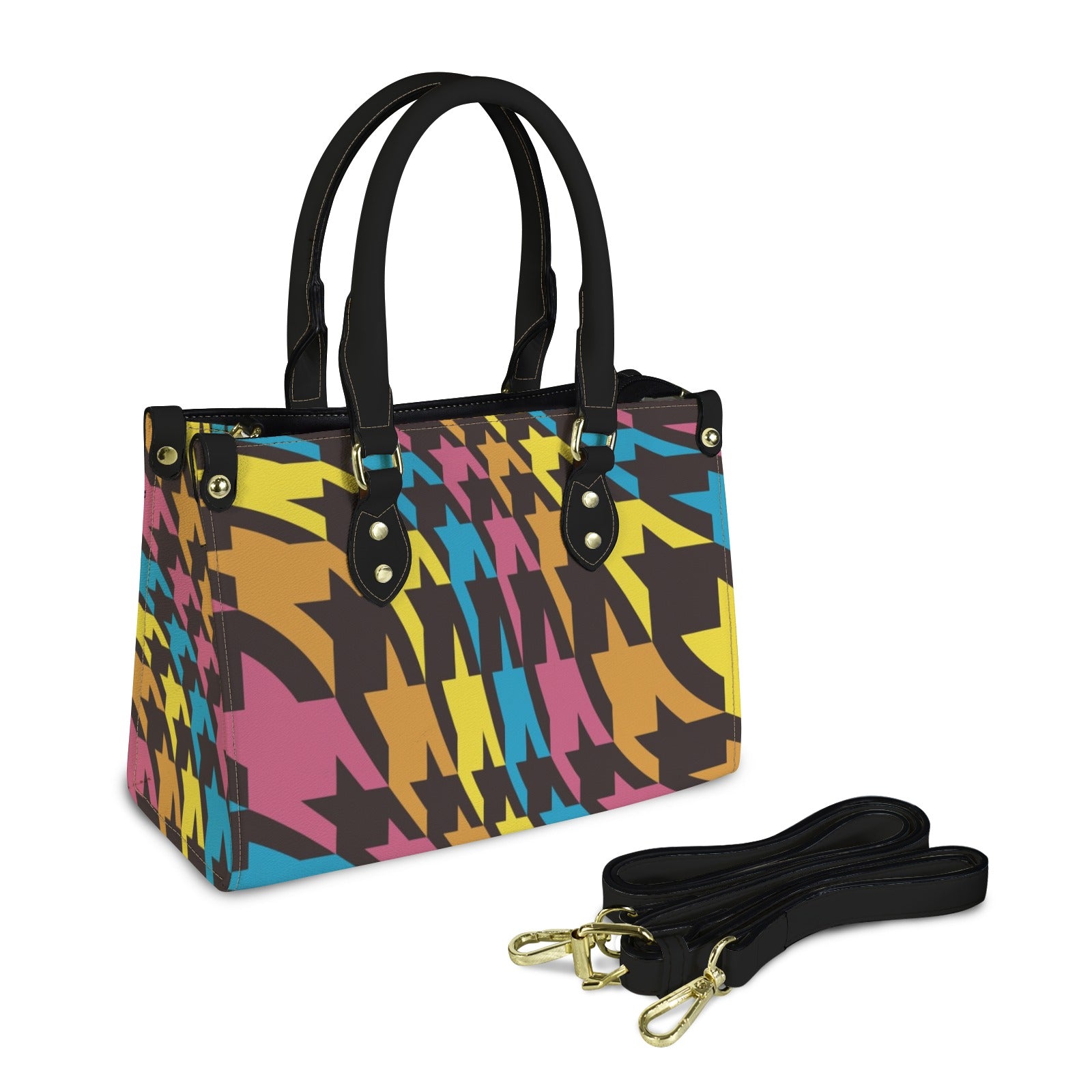 Colorful Abstract Geometric Custom Women's Handbag-Small (Model 1747)