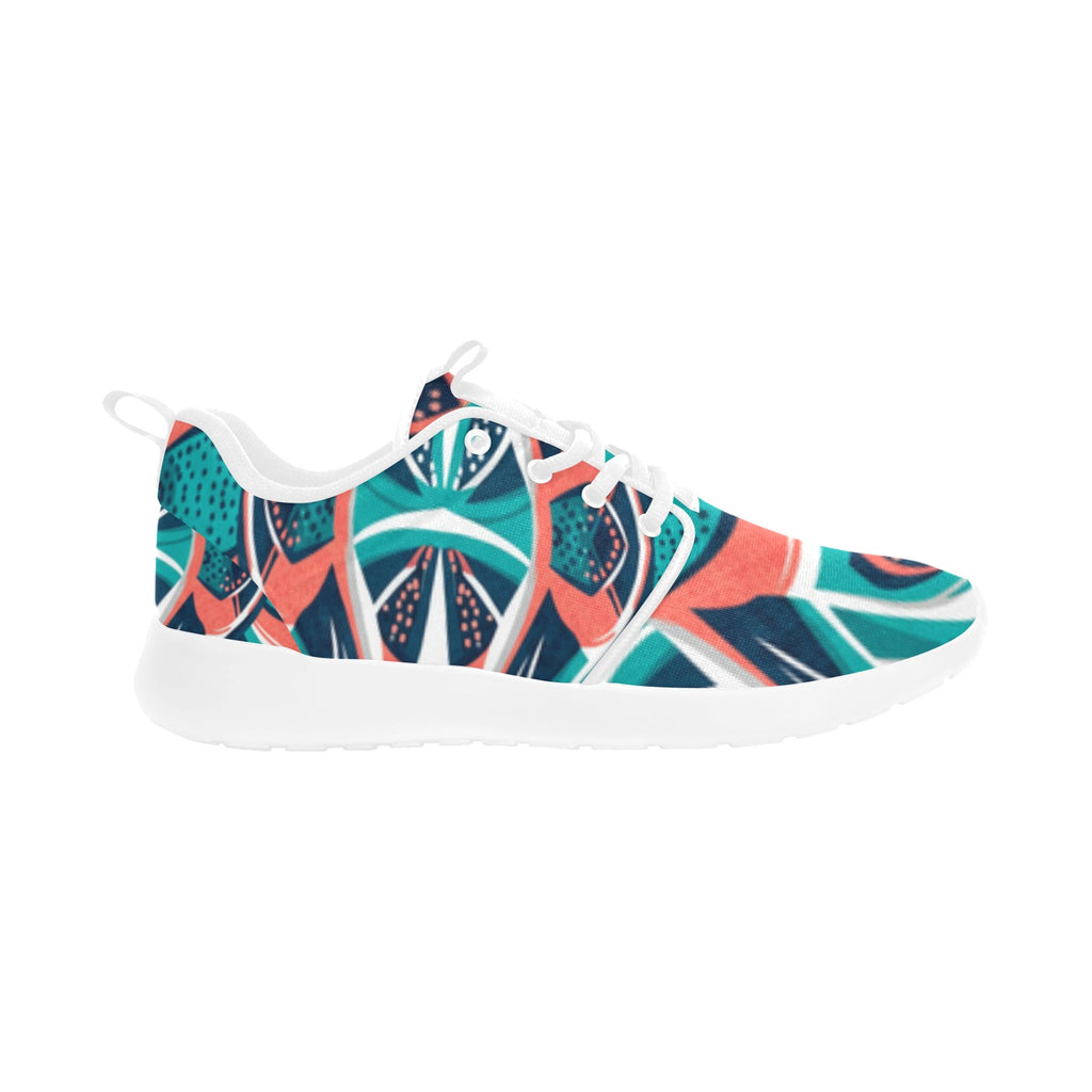 Teal Mosaic Women's Pull Loop Sneakers