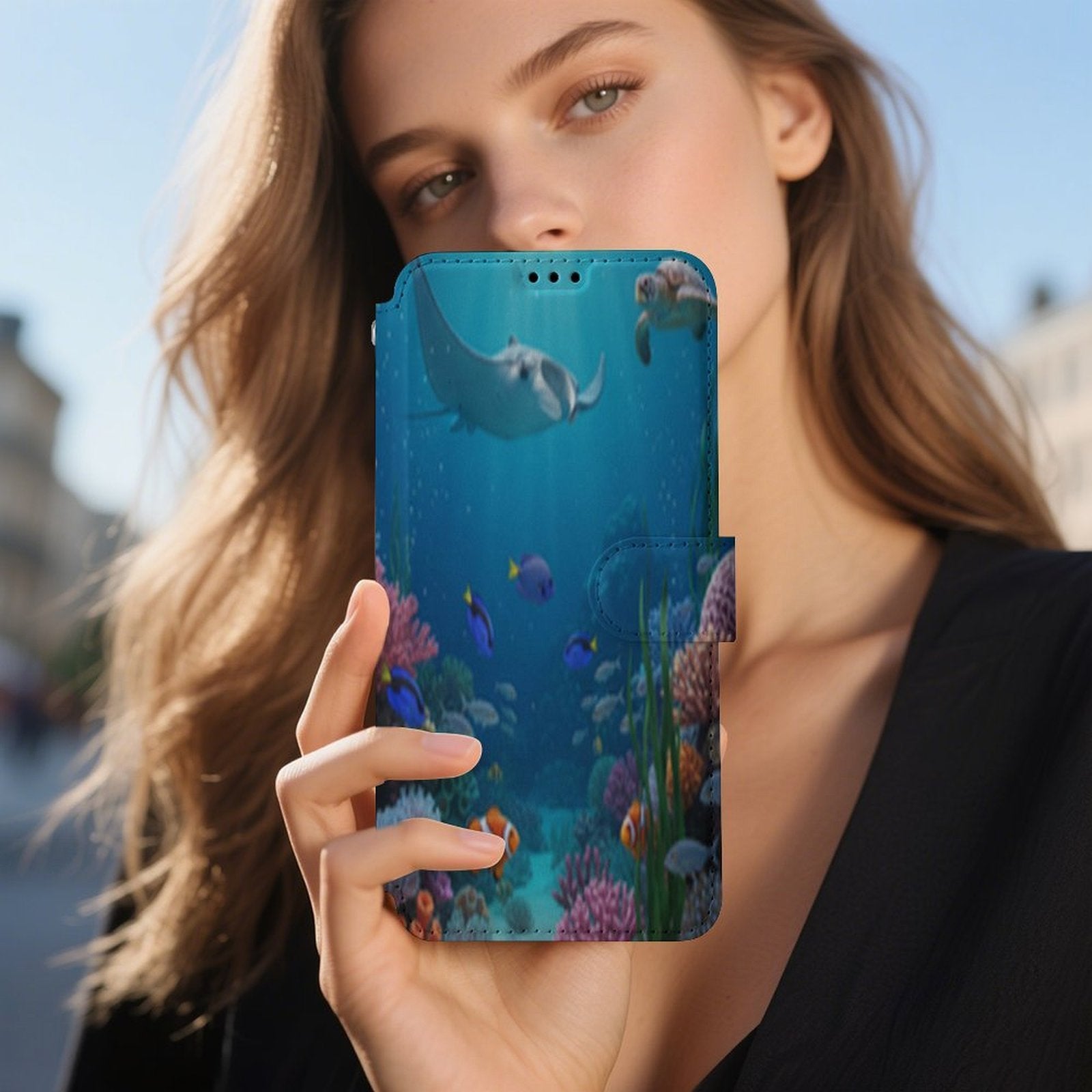 Ocean Flip Wallet Case for iPhone 17 Pro Max