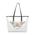 Wander Flowery PU Leather Tote Hand Bag (Model1709)