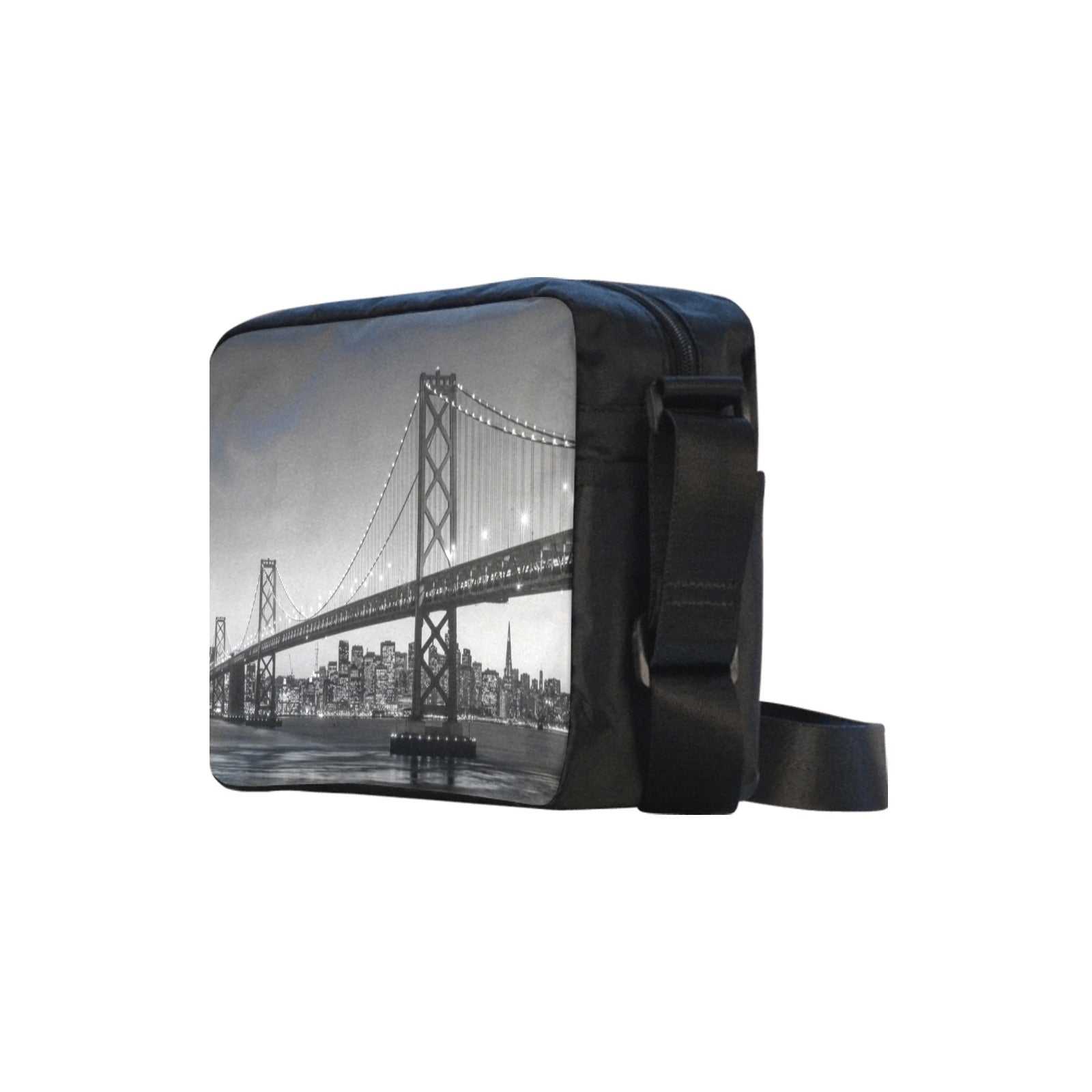 San Francisco Skyline and Bay Bridge at Sunset, California USA Classic Cross-body Nylon Bag (Model 1632)